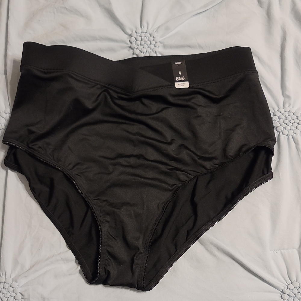 Classic Black Women's High-Rise Panties